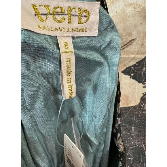 NWT Anthropologie Verb Pallavi Singhee Margot Pleated Floral Maxi Skirt Size 8 - Picture 11 of 11